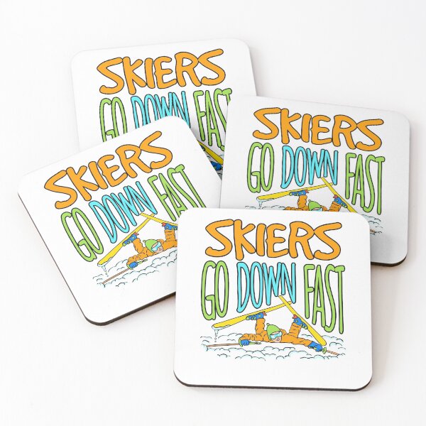 Item preview, Skiers Go Down Fast Skiing designed and sold by jaygo.