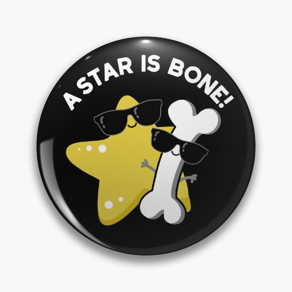 Item preview, A Star Is Bone Funny Movie Title Puns (Dark BG) designed and sold by punnybone.