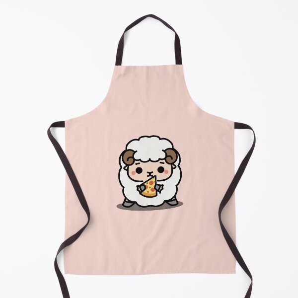 Item preview, Cute Little Sheep Eating Pizza designed and sold by HappyDoodlen.