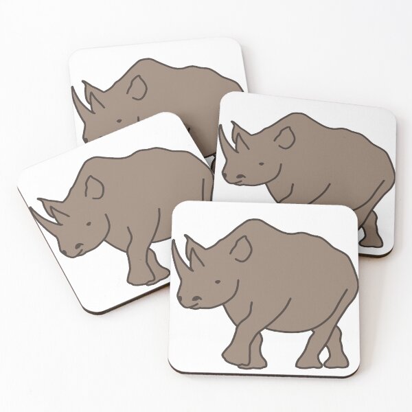 Item preview, Black Rhino Artwork  designed and sold by zoocuties.