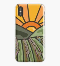 Vineyard Sunset ~ By Ernie Kasper iPhone Case/Skin
