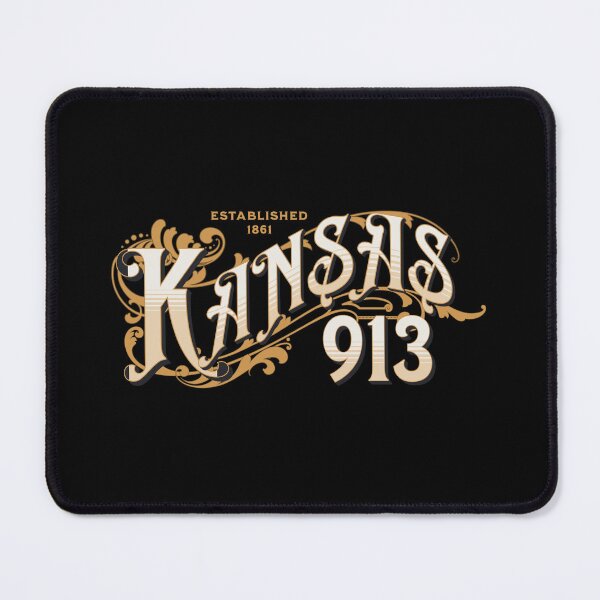 Item preview, Kansas Ornate Vintage 913 Area Code designed and sold by itsrturn.