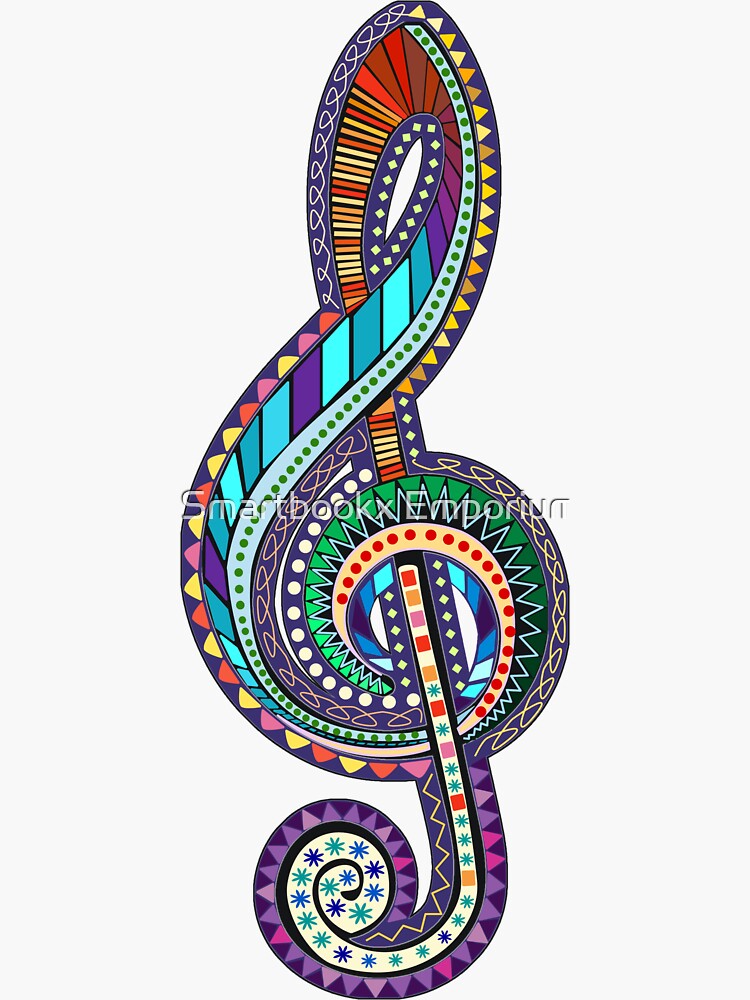 Carnival Treble Clef - Music Annotation by FionaHolt