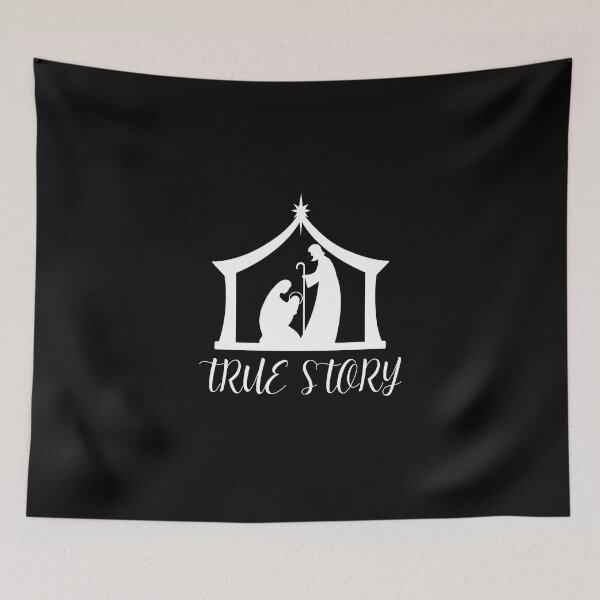 Item preview, True story christmas nativity White Silhouette designed and sold by RIXXI HEY CO..