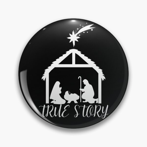 Item preview, True story christmas nativity White Silhouette designed and sold by RIXXI HEY CO..
