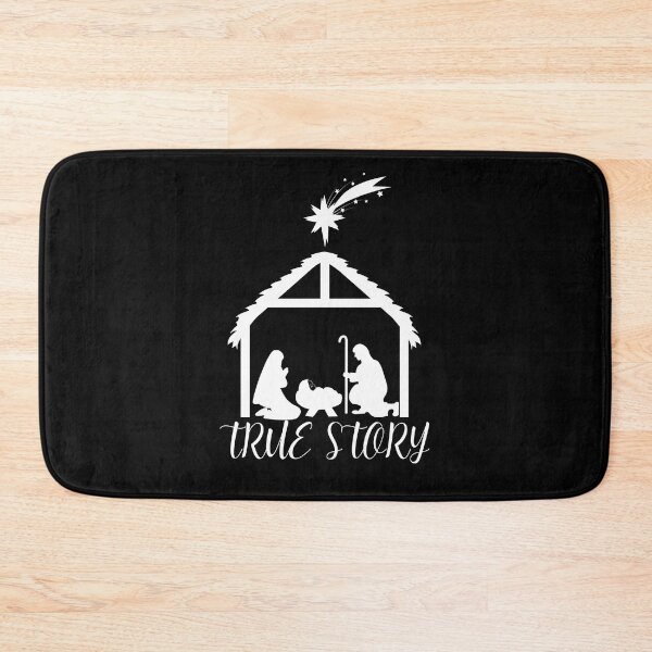 Item preview, True story christmas nativity White Silhouette designed and sold by RIXXI HEY CO..