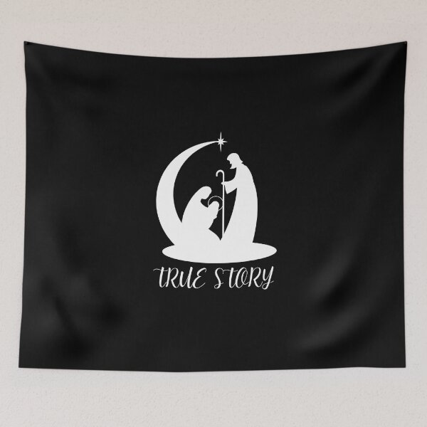 Item preview, True story christmas nativity White Silhouette designed and sold by RIXXI HEY CO..