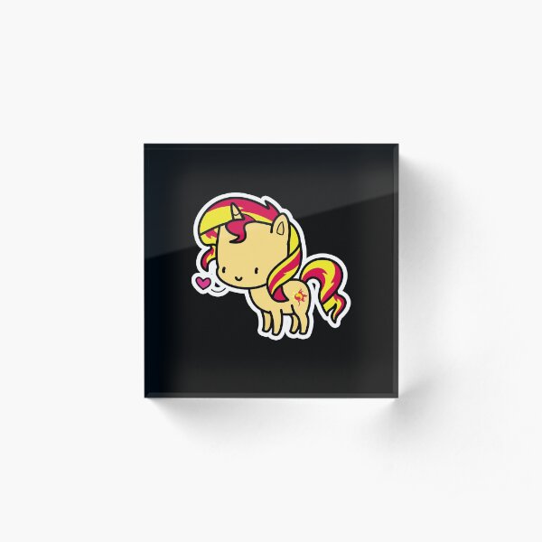 Sunset Shimmer chibi Acrylic Block