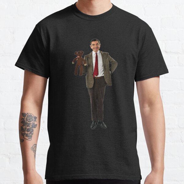 Item preview, Mr Bean, Funny Mr Ben with Teddy Bear   designed and sold by streetzrart.