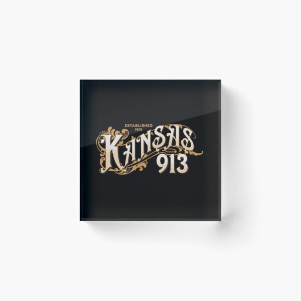 Item preview, Kansas Ornate Vintage 913 Area Code designed and sold by itsrturn.