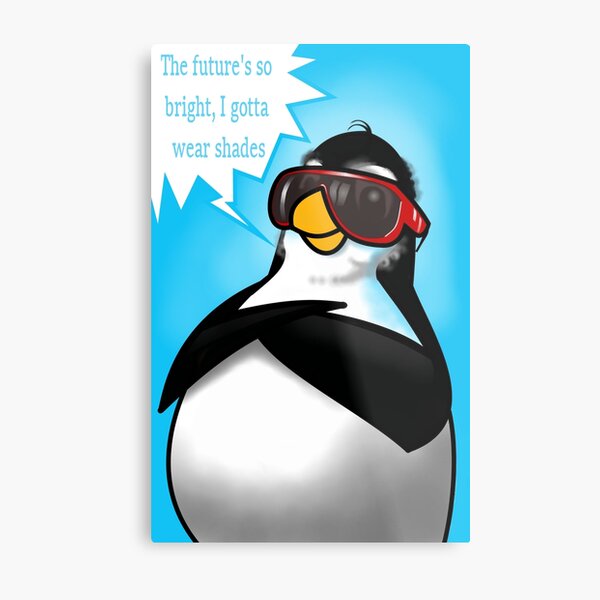 Penguin Fun - Cool Times Metal Print