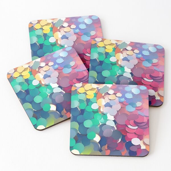 Item preview, Price of Belief - Colorful Circle Sequins Texture Pattern Design designed and sold by bandjdesigns.