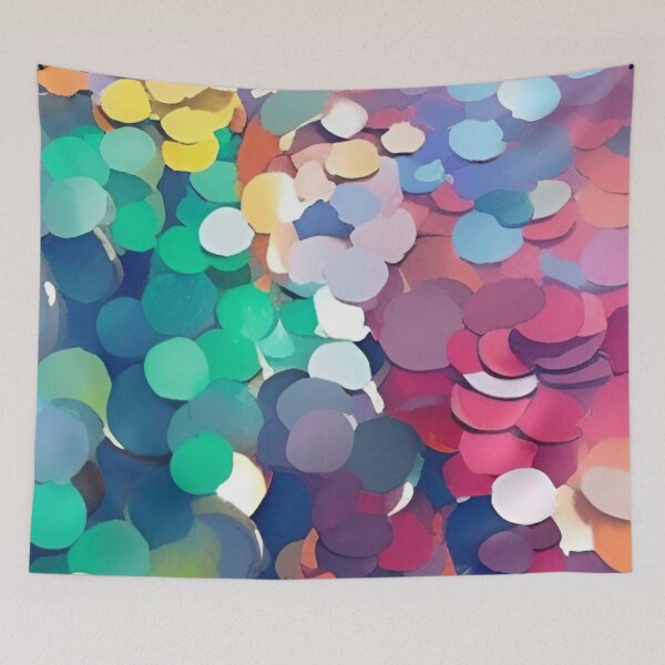 Item preview, Price of Belief - Colorful Circle Sequins Texture Pattern Design designed and sold by bandjdesigns.