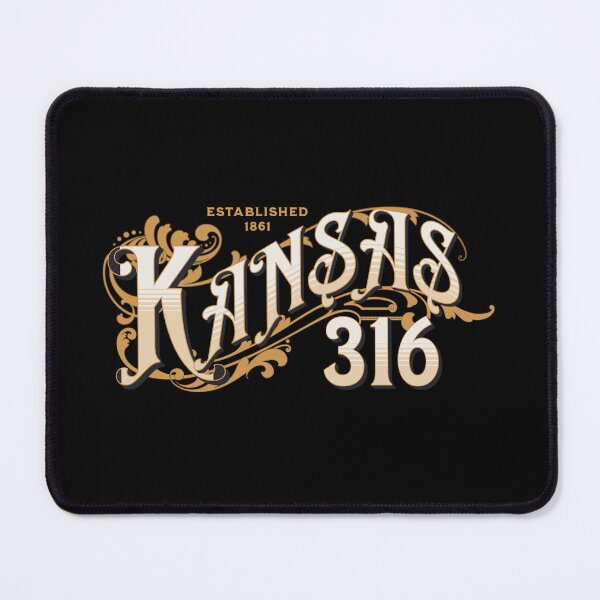Item preview, Kansas Ornate Vintage 316 Area Code designed and sold by itsrturn.