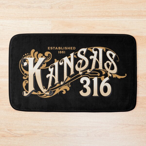 Item preview, Kansas Ornate Vintage 316 Area Code designed and sold by itsrturn.