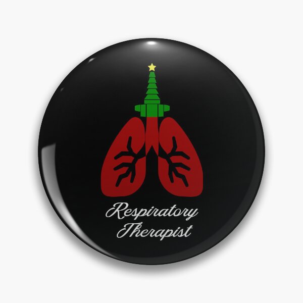 Item preview, Oxygen Christmas Tree with Lung, Respiratory Therapist Christmas, Black Background designed and sold by BearAndCat.