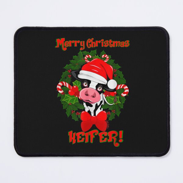 Item preview, Merry Christmas Heifer Funny Christmas Art Design T-Shirt designed and sold by Knight-Saverin.