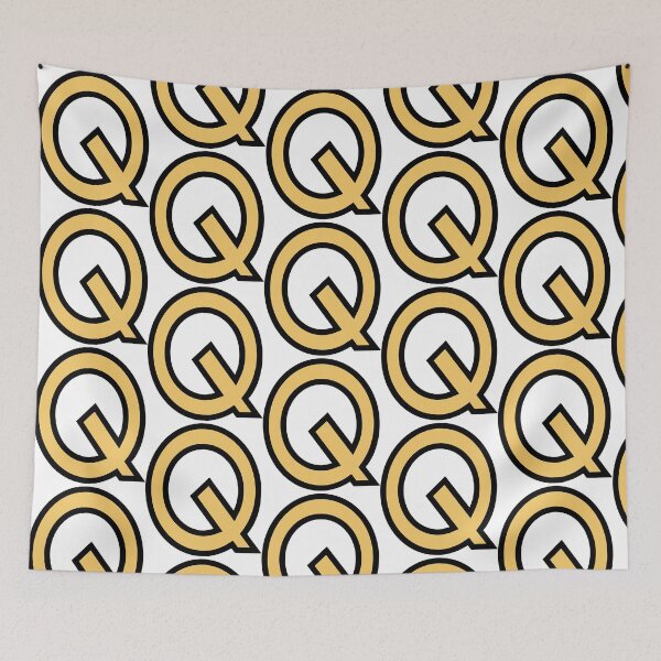 Item preview, Funky Yellow Letter Q designed and sold by ShoptyCo.