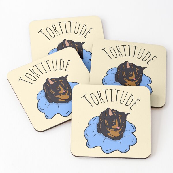 Item preview, Tortitude! (tortoiseshell cat design) designed and sold by TheScribner.