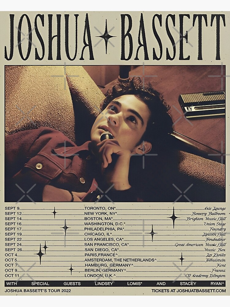 Discover Joshua Bassett Concert Poster Premium Matte Vertical Poster