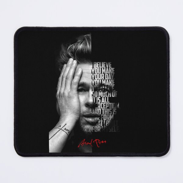 Item preview, Black and white Brad Pitt q designed and sold by ShoptyCo.