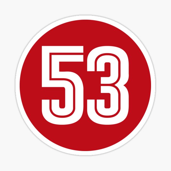 Vista previa del artículo con la obra «Número rojo de Memphis 53», diseñado y vendido por EveryNumber.