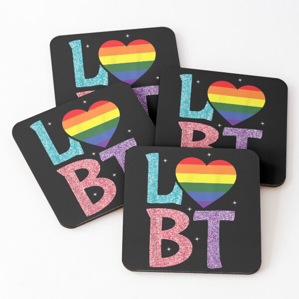 Item preview, Gay LGBT-Q Cute Heart Pride Rainbow Flag Ally designed and sold by ShoptyCo.