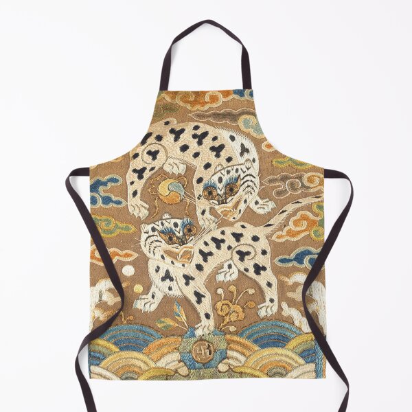 Item preview, Two Tigers: A Joseon Dynasty (Korean) Upper Military Rank Badge designed and sold by SeoulJourner.