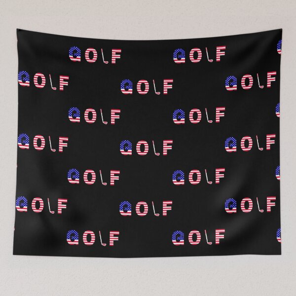 Item preview, Golf inscription with the flag of America designed and sold by ShoptyCo.