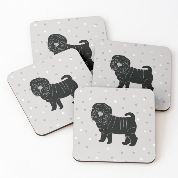 Item preview, Black Shar Pei Puppy  designed and sold by Lulupainting.