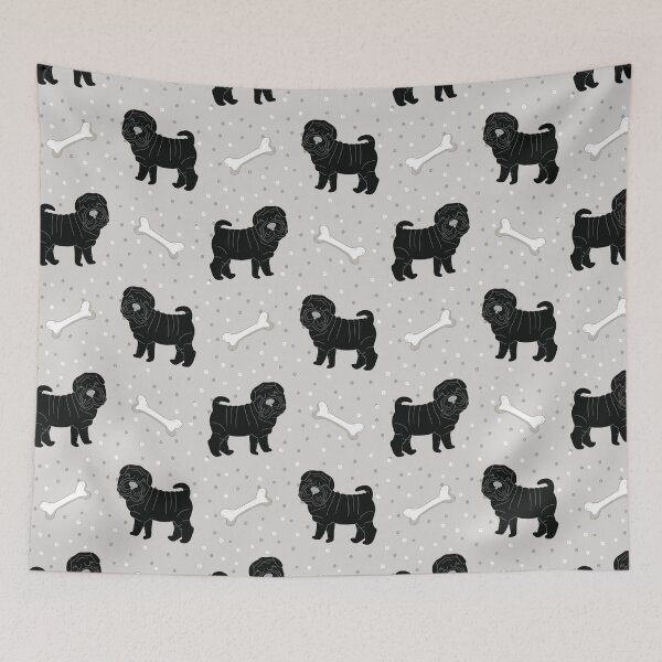 Item preview, Black Shar Pei Puppy  designed and sold by Lulupainting.