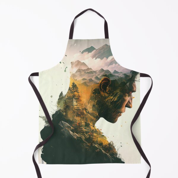 Item preview, Man Double Exposed Against the Mountains designed and sold by TortillaChief.
