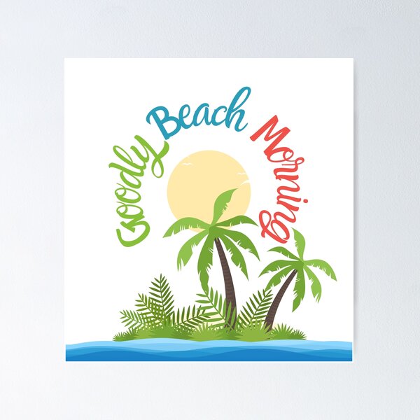 Item preview, Goodly Beach Morning - For a day at the beach designed and sold by Quirky Dez.