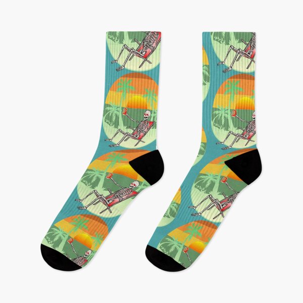 Item preview, Skeleton Drinking on the Beach designed and sold by dhajr.