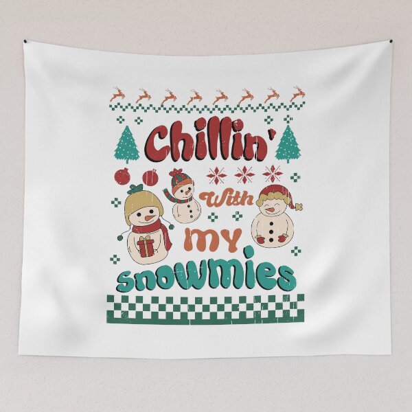 Item preview, Chillin With My Snowmies Cute Snowman Ugly Christmas designed and sold by CryptoLoverTees.