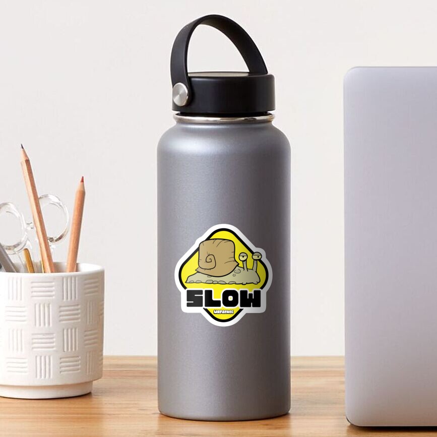 Slow Sign Snail Sticker