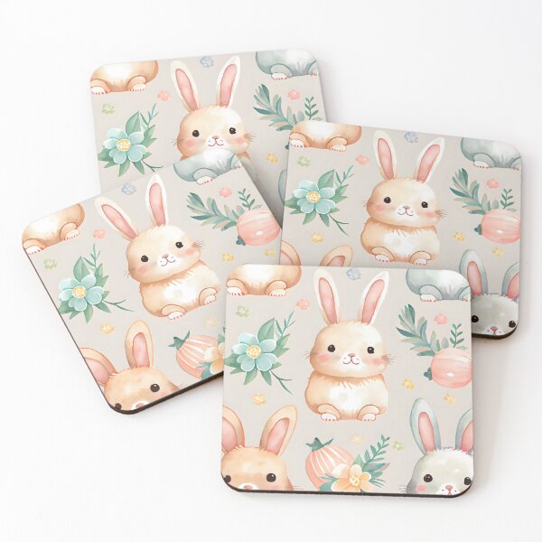 Item preview, Pastel Easter Bunny Pattern designed and sold by ClairesPatterns.
