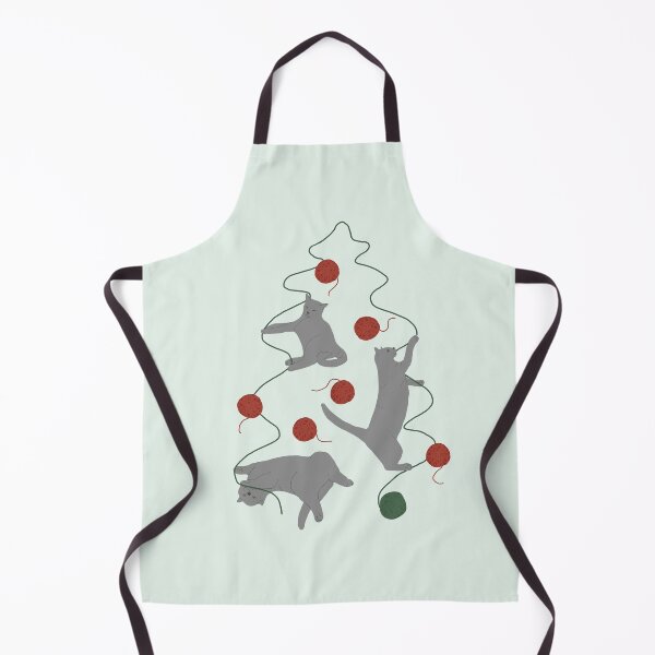 Item preview, Cats Creating a Christmas with Yarn designed and sold by Amy Hadden.