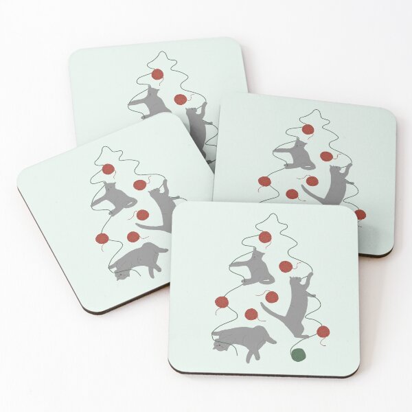 Item preview, Cats Creating a Christmas with Yarn designed and sold by Amy Hadden.