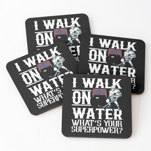 Item preview, I Walk On Water What's Your Superpower Funny Hockey Sport designed and sold by Helbon-art.
