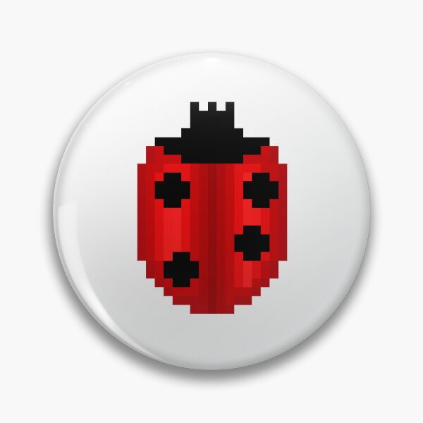 Item preview, Ladybug Pixel Art Design designed and sold by bugpixels.