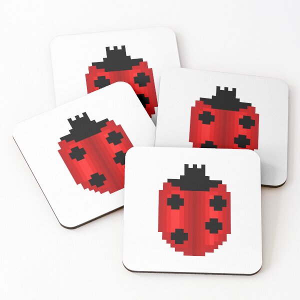 Item preview, Ladybug Pixel Art Design designed and sold by bugpixels.