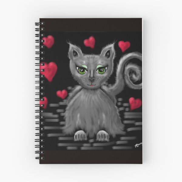 Item preview, Lovie Kitty Whimsical Nebelung Cat designed and sold by oceanlady65.