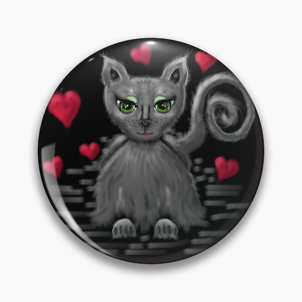 Item preview, Lovie Kitty Whimsical Nebelung Cat designed and sold by oceanlady65.