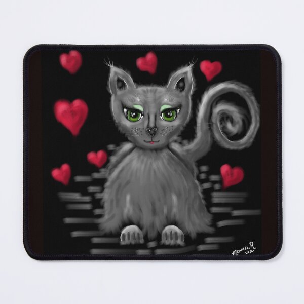 Item preview, Lovie Kitty Whimsical Nebelung Cat designed and sold by oceanlady65.