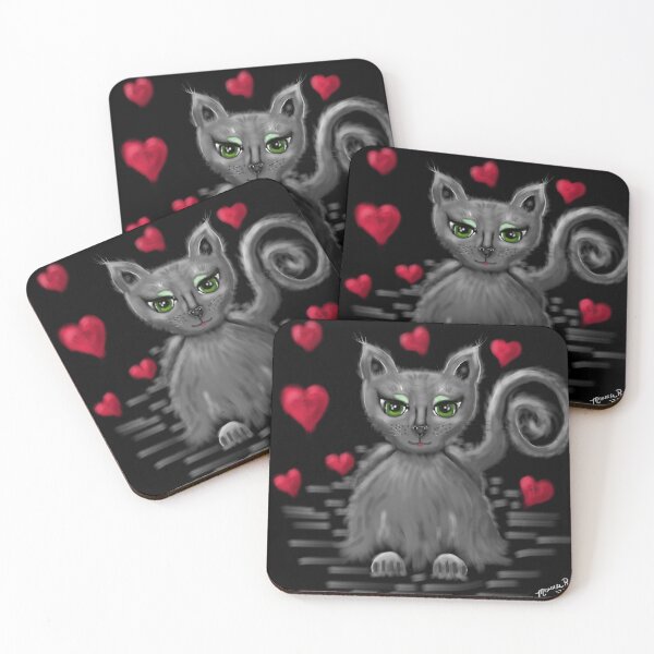 Item preview, Lovie Kitty Whimsical Nebelung Cat designed and sold by oceanlady65.