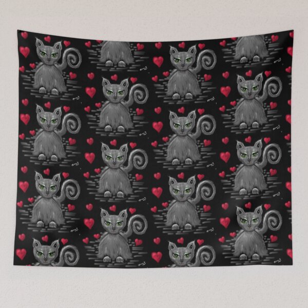 Item preview, Lovie Kitty Whimsical Nebelung Cat designed and sold by oceanlady65.