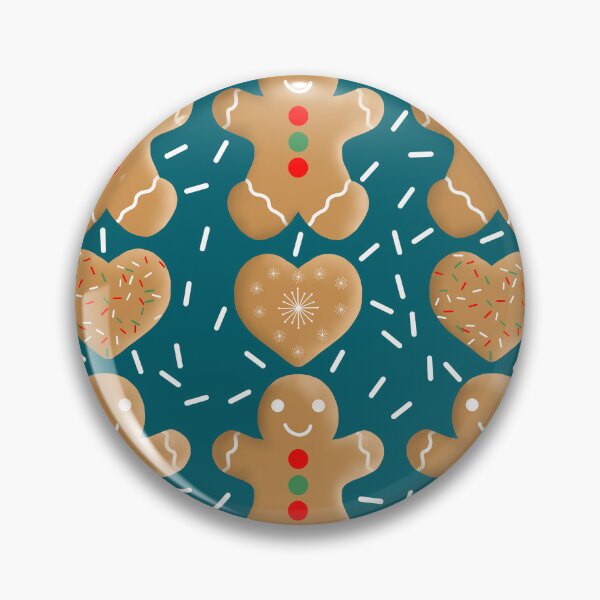Item preview, Gingerbread Cookies and Sprinkles on Teal designed and sold by MarcyBrennanArt.