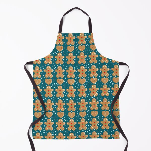 Item preview, Gingerbread Cookies and Sprinkles on Teal designed and sold by MarcyBrennanArt.