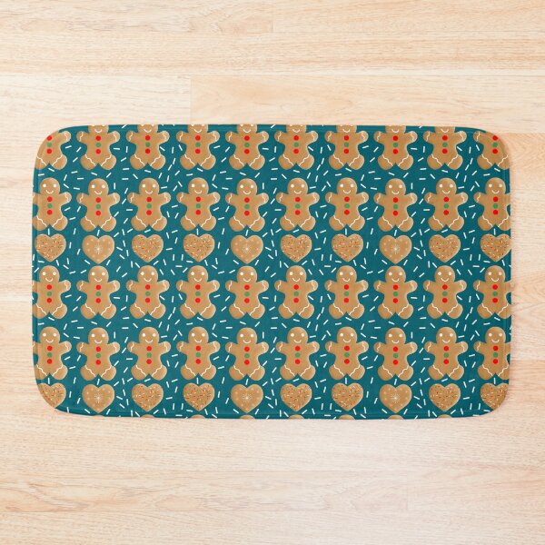 Item preview, Gingerbread Cookies and Sprinkles on Teal designed and sold by MarcyBrennanArt.
